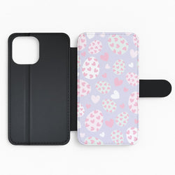 Heart Easter Eggs Pattern Flip Phone Case