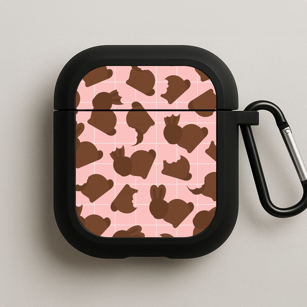 Chocolate Easter Bunny Pattern AirPods Case