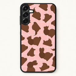 Chocolate Easter Bunny Pattern Phone Case for Galaxy A17