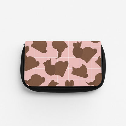 Chocolate Easter Bunny Pattern Pencil Case