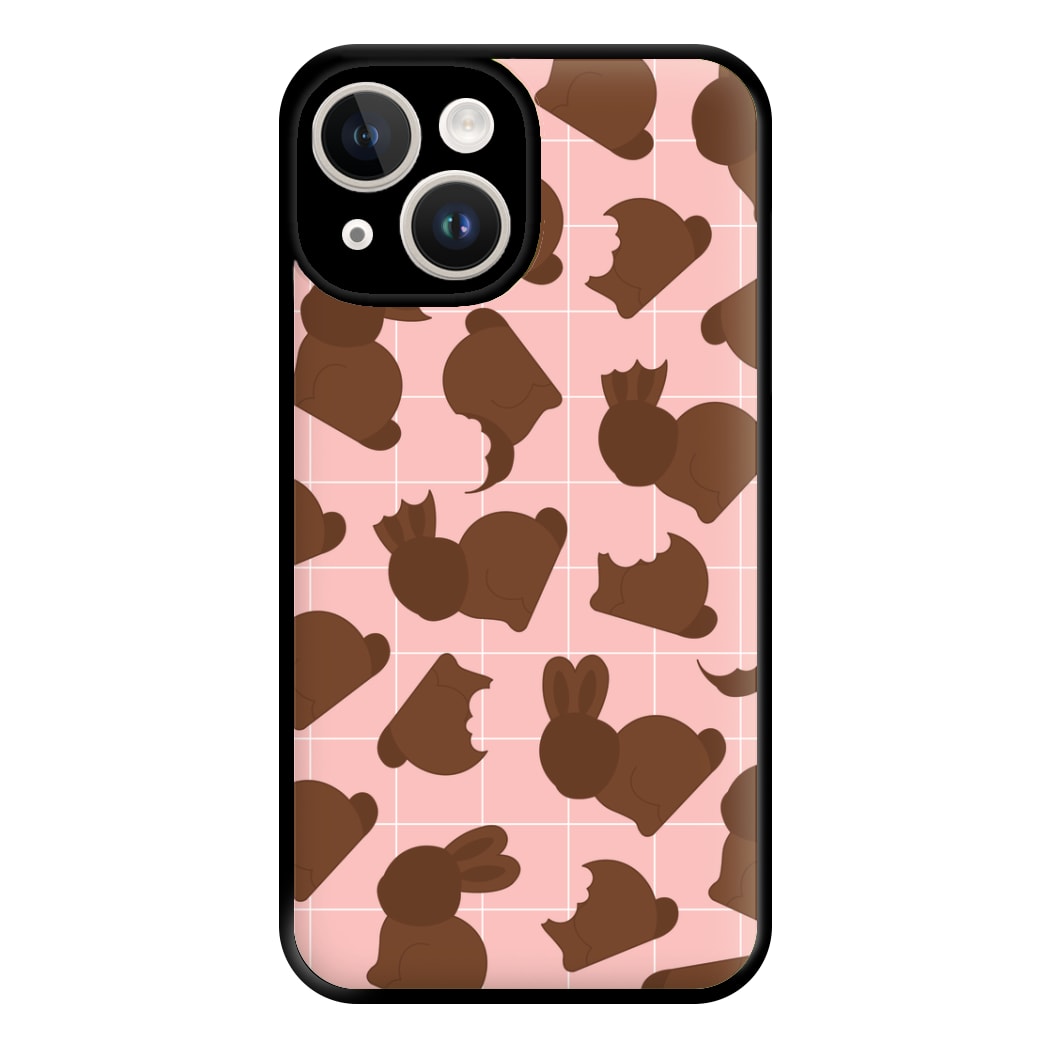 Chocolate Easter Bunny Pattern Phone Case for iPhone 14