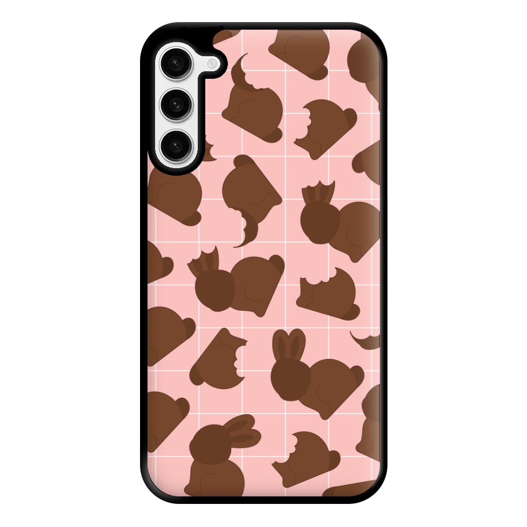 Chocolate Easter Bunny Pattern Phone Case for Galaxy S23 Plus