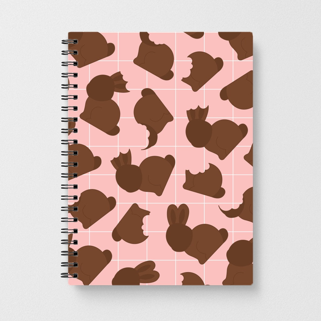 Chocolate Easter Bunny Pattern Notebook