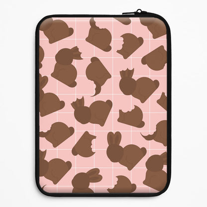 Chocolate Easter Bunny Pattern Universal Laptop Sleeve