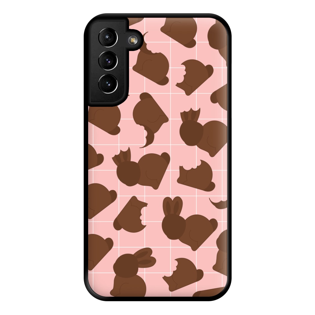 Chocolate Easter Bunny Pattern Phone Case for Galaxy S21 Plus