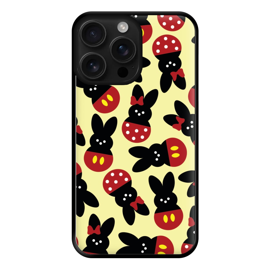 Mouse Peeps Pattern Phone Case for iPhone 16 Pro Max