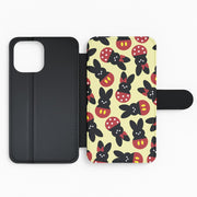 Mouse Peeps Pattern Flip / Wallet Phone Case 2