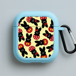 Mouse Peeps Pattern Blue AirPods Case