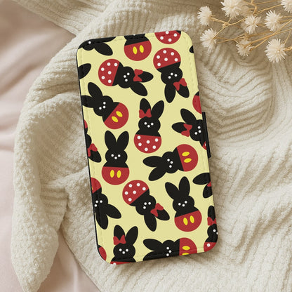 Mouse Peeps Pattern Wallet Phone Case