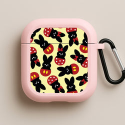 Mouse Peeps Pattern Pink AirPods Case