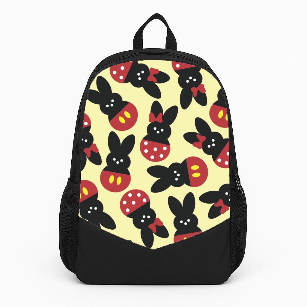 Mouse Peeps Pattern Large Backpack