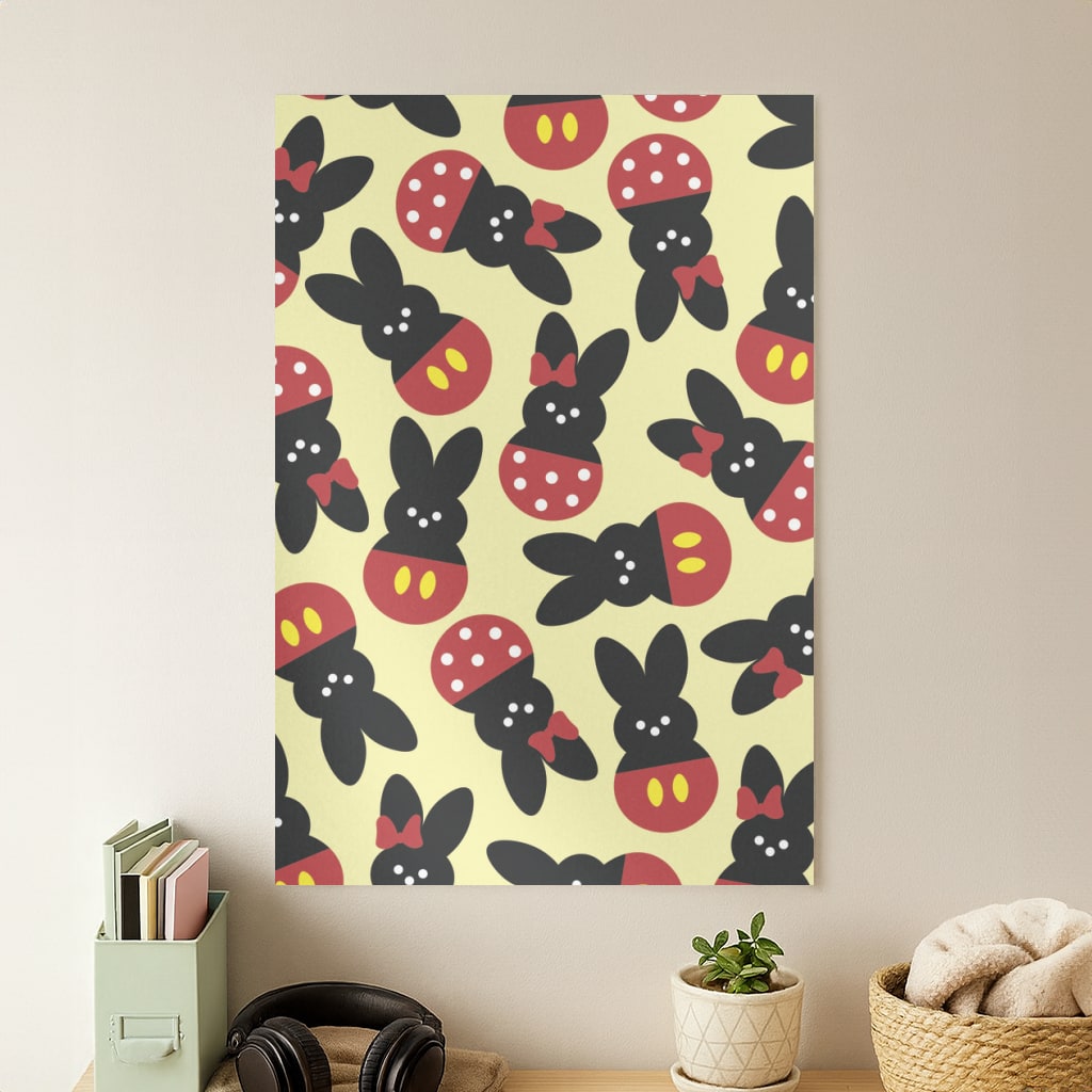 Mouse Peeps Pattern Poster