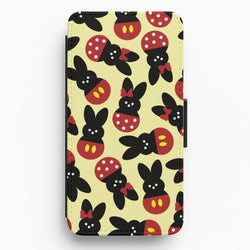 Mouse Peeps Pattern Flip / Wallet Phone Case