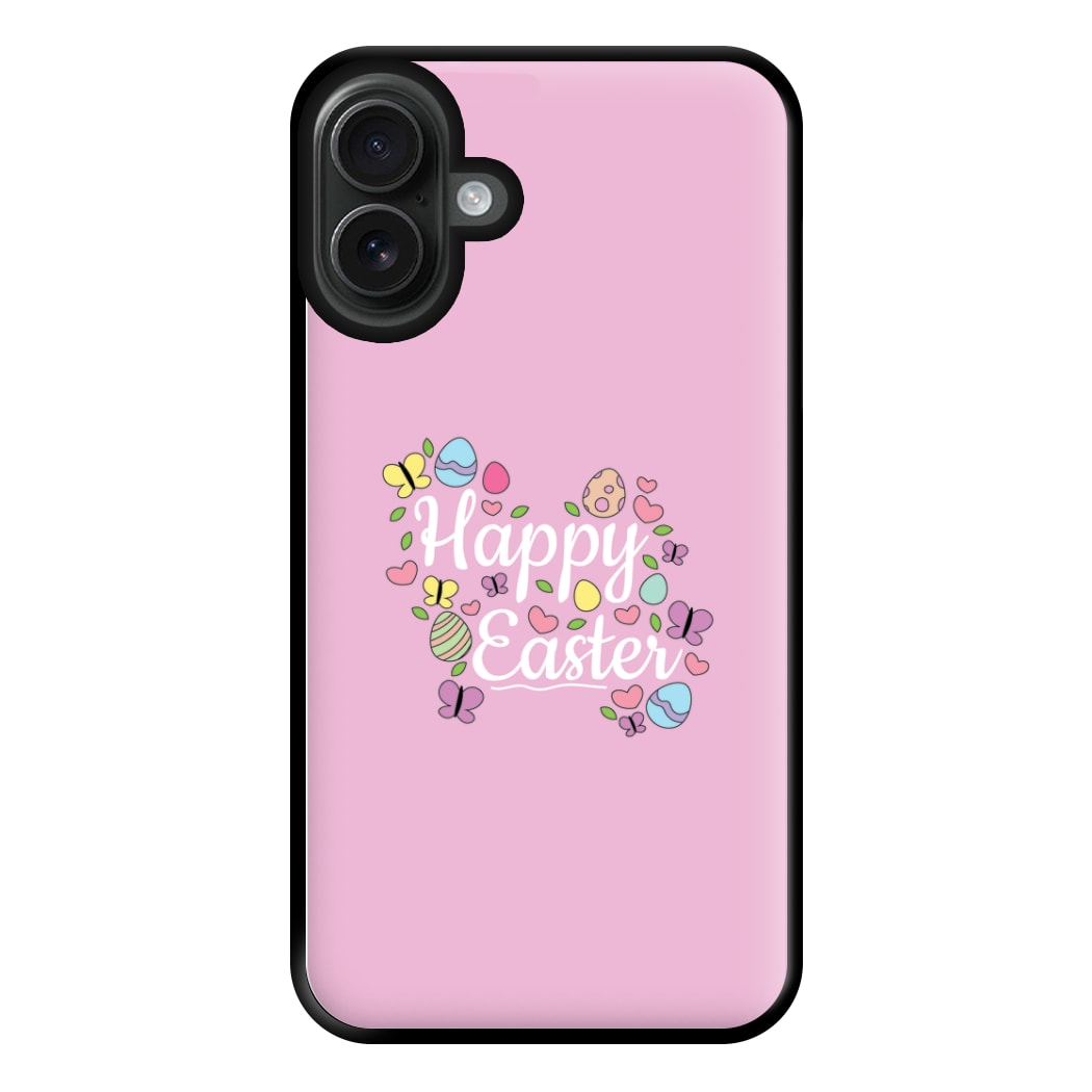 Happy Easter 2025 Phone Case for iPhone 16 Plus