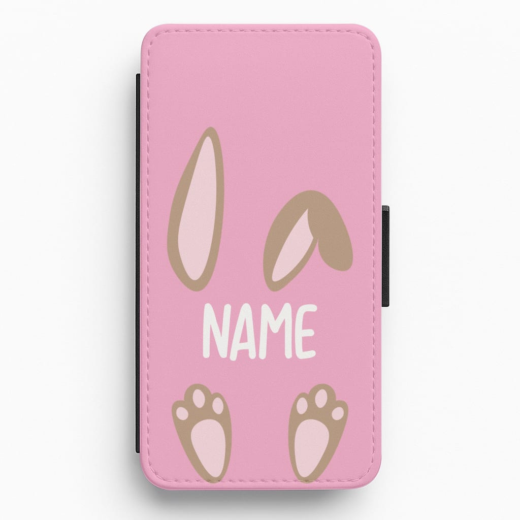 Brown Bunny Personalised Flip / Wallet Phone Case