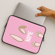 Brown Bunny Personalised Laptop Sleeve 2