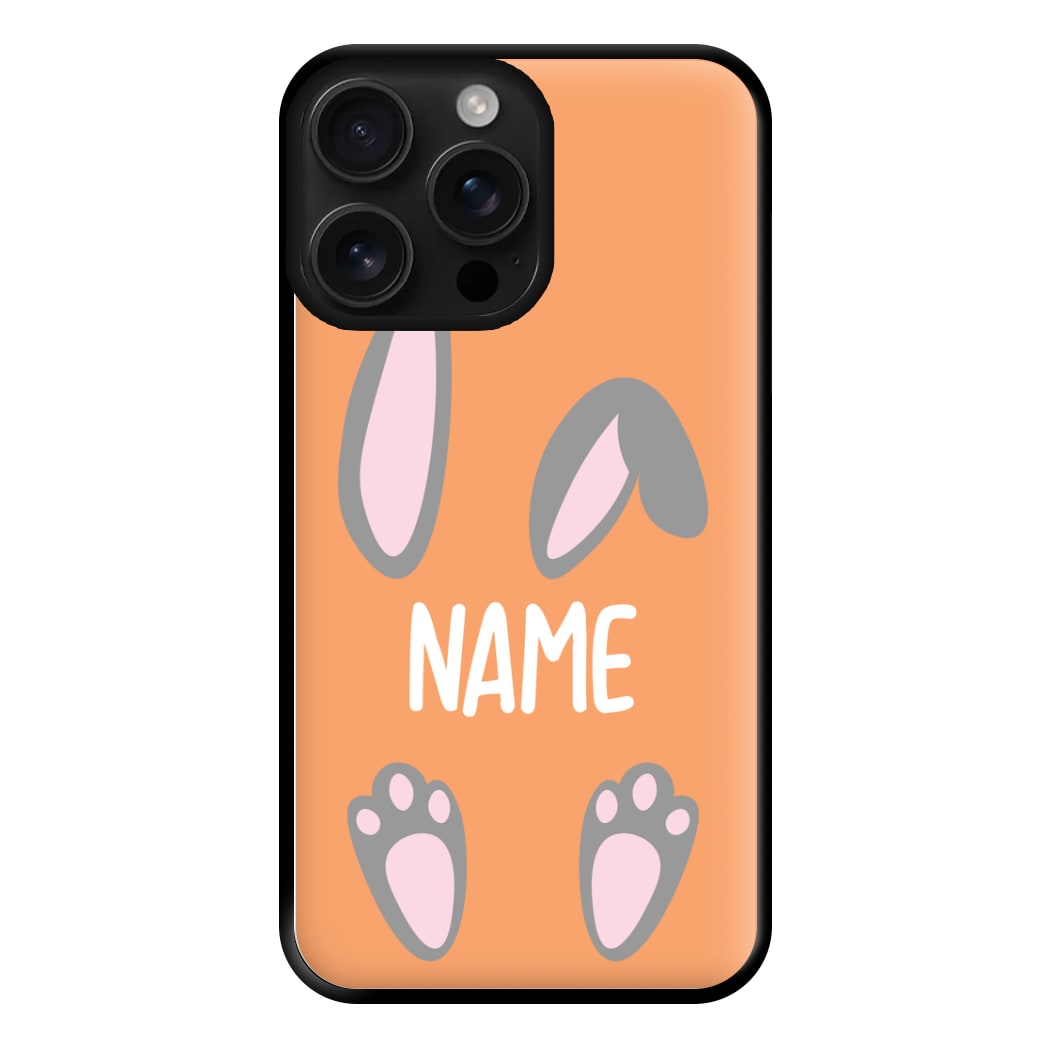 Grey Bunny Personalised Phone Case