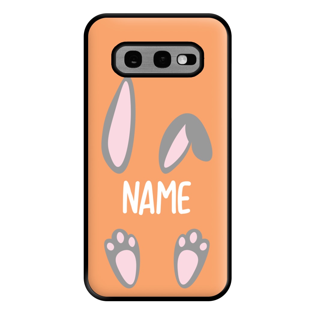 Grey Bunny Personalised Phone Case for Galaxy S10e