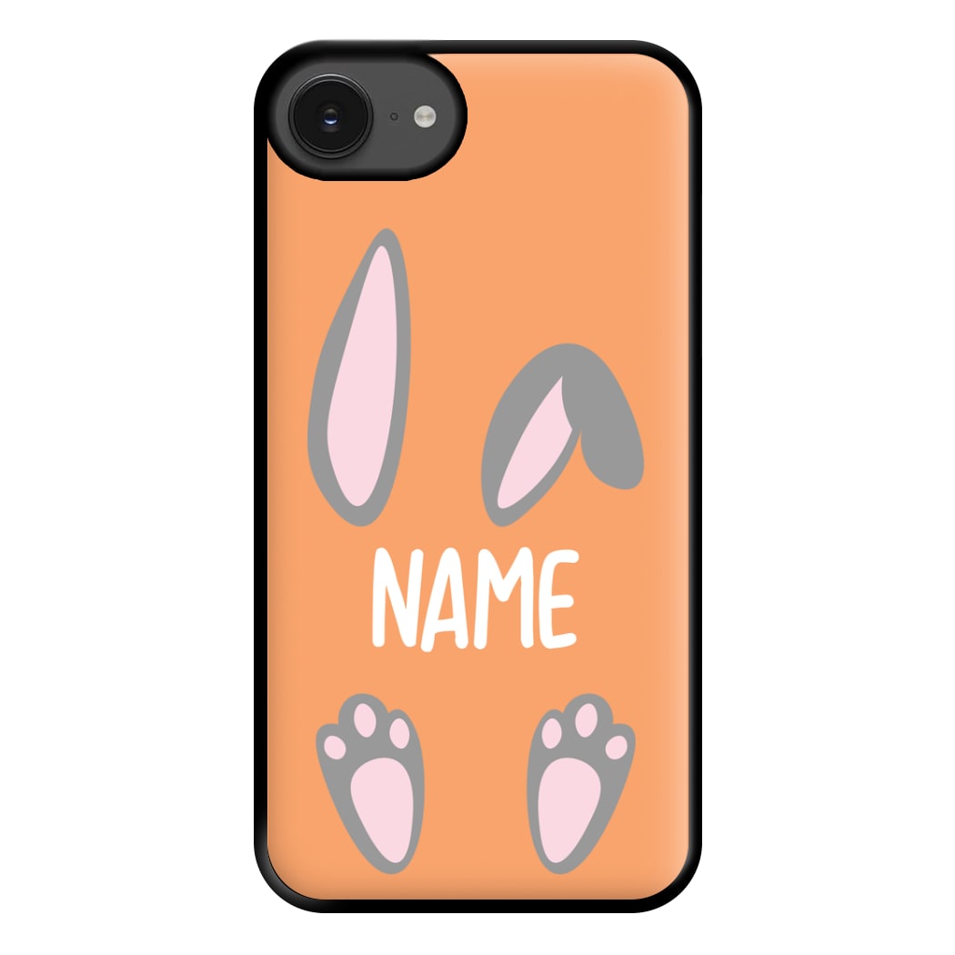 Grey Bunny Personalised Phone Case for iPhone 16e