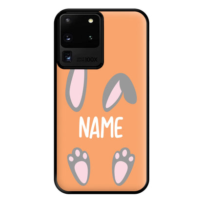 Grey Bunny Personalised Phone Case for Galaxy S20 Ultra