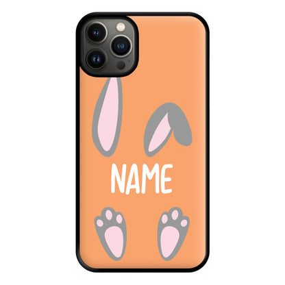 Grey Bunny Personalised Phone Case for iPhone 13