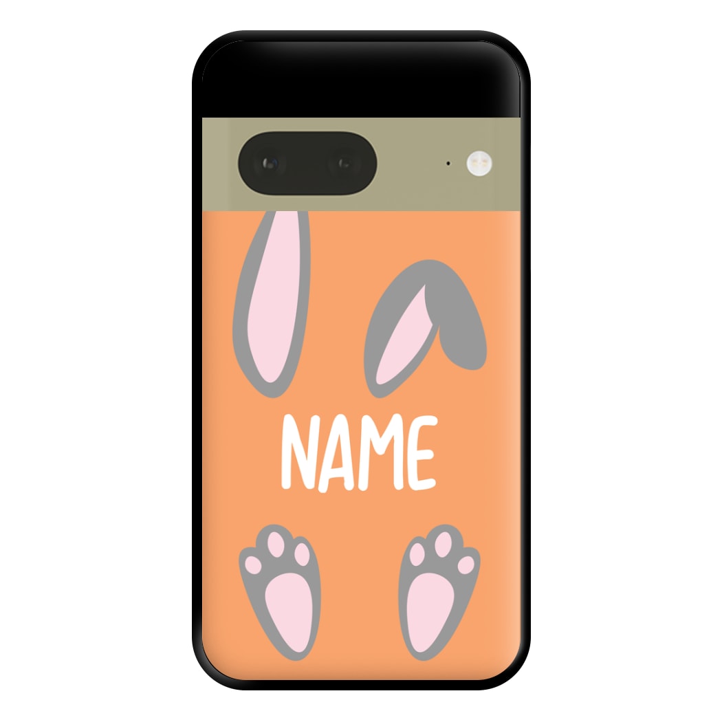 Grey Bunny Personalised Phone Case for Google Pixel 7a
