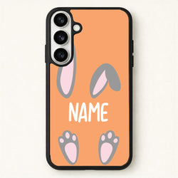 Grey Bunny Personalised Phone Case for Galaxy S26
