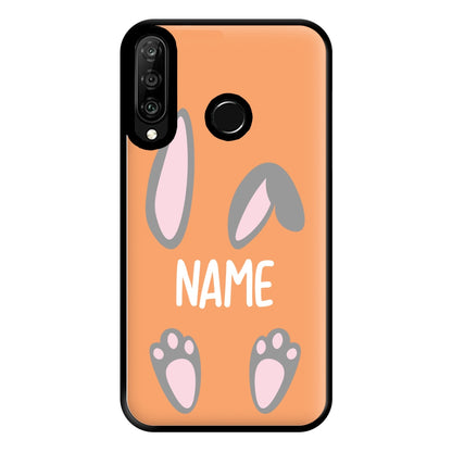Grey Bunny Personalised Phone Case for Huawei P30 Lite