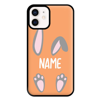 Grey Bunny Personalised Phone Case for iPhone 13 Mini