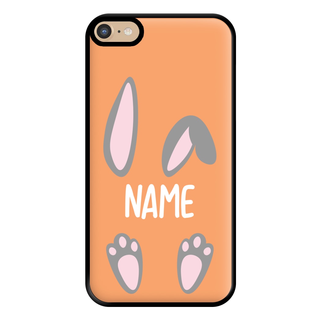 Grey Bunny Personalised Phone Case for iPhone 6 Plus / 7 Plus / 8 Plus
