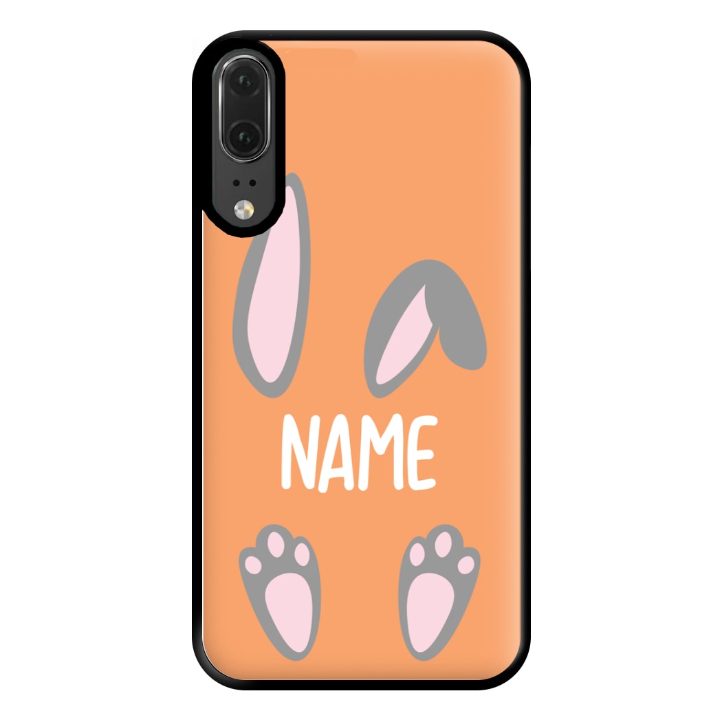 Grey Bunny Personalised Phone Case for Huawei P20