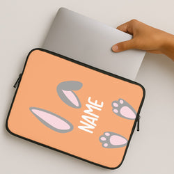 Grey Bunny Personalised MacBook Case