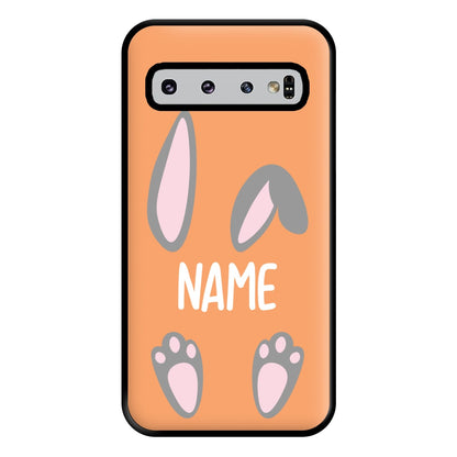 Grey Bunny Personalised Phone Case for Galaxy S10 Plus