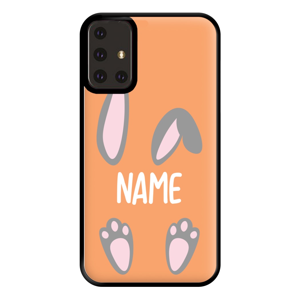 Grey Bunny Personalised Phone Case for Galaxy A71
