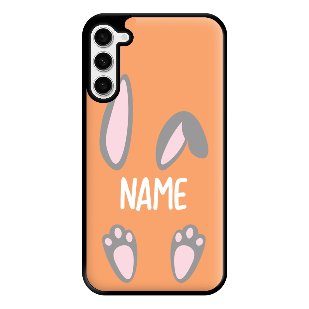 Grey Bunny Personalised Phone Case for Galaxy S23 Plus