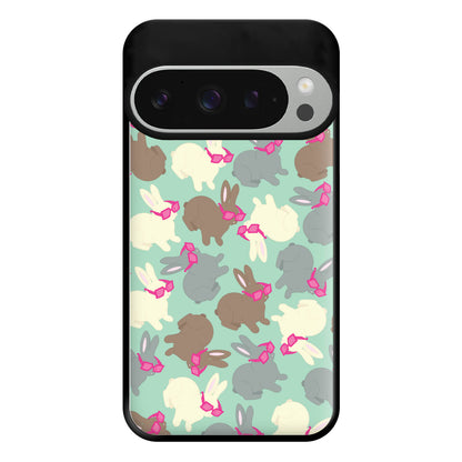Bunny With Glasses Pattern Phone Case for Google Pixel 9 Pro XL