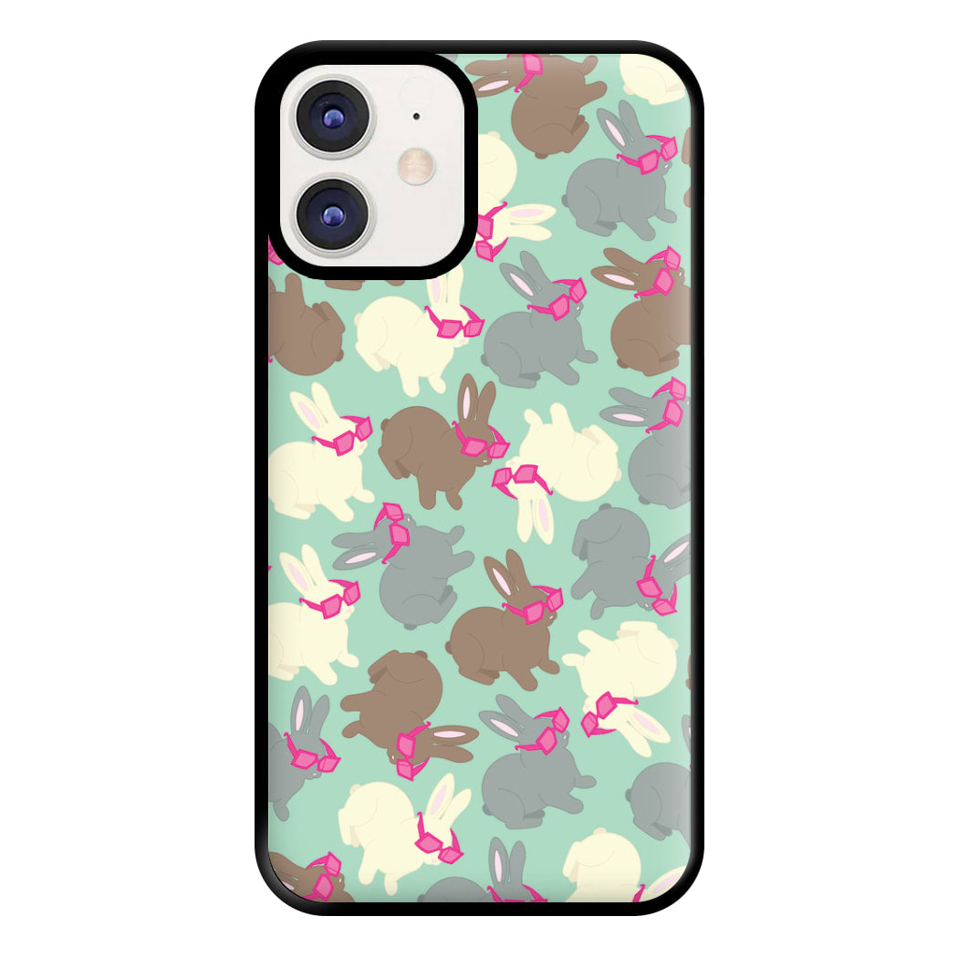 Bunny With Glasses Pattern Phone Case for iPhone 11