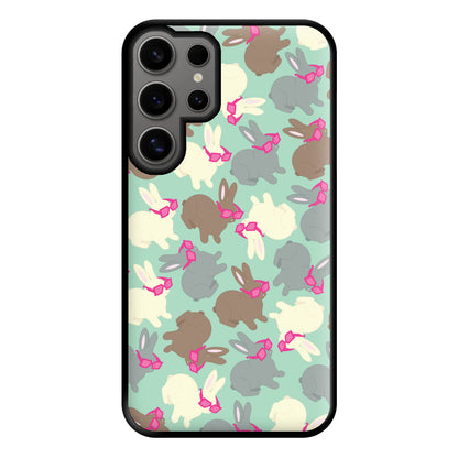 Bunny With Glasses Pattern Phone Case for Galaxy S24 Ultra