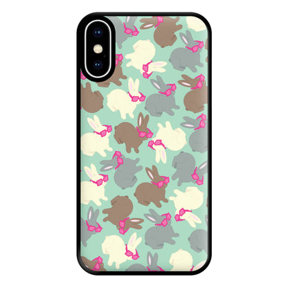 Bunny With Glasses Pattern Phone Case for iPhone XS Max