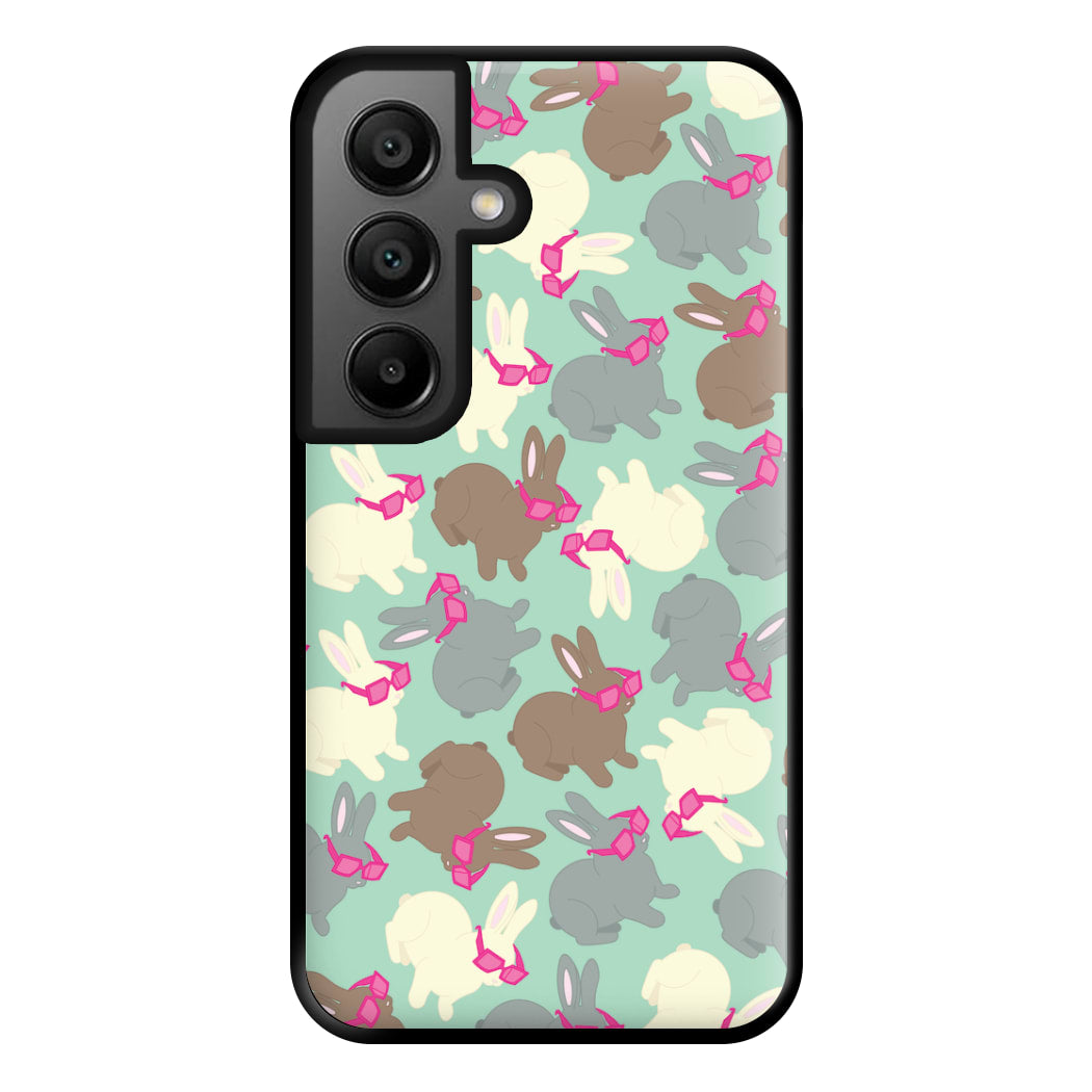 Bunny With Glasses Pattern Phone Case for Galaxy A56