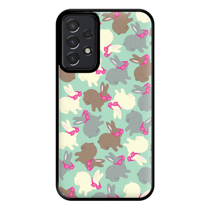 Bunny With Glasses Pattern Phone Case for Galaxy A52 / A52s