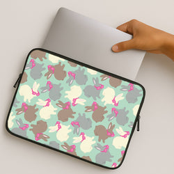 Bunny With Glasses Pattern MacBook Case