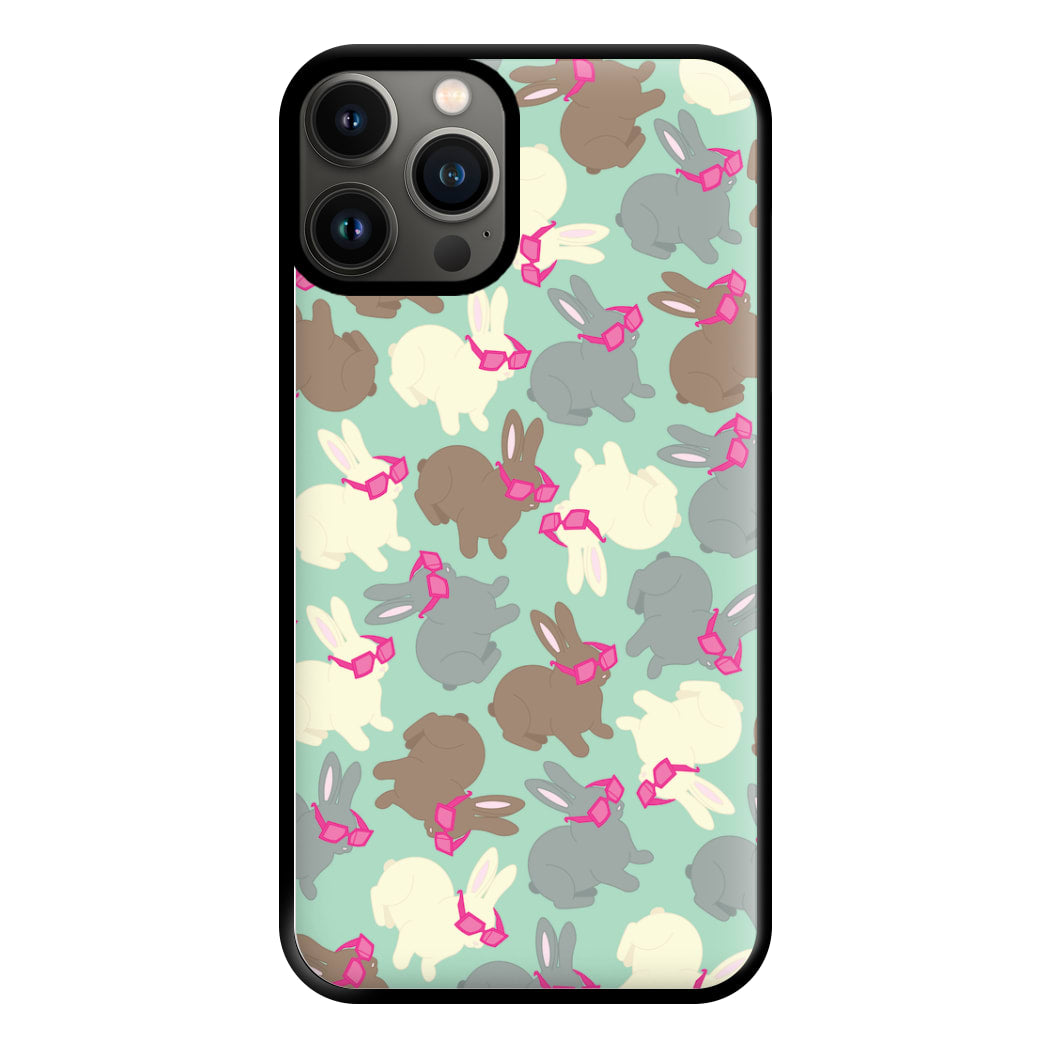 Bunny With Glasses Pattern Phone Case for iPhone 11 Pro Max