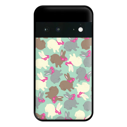 Bunny With Glasses Pattern Phone Case for Google Pixel 6a