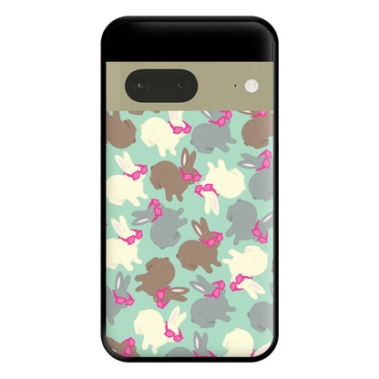 Bunny With Glasses Pattern Phone Case for Google Pixel 7a