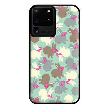 Bunny With Glasses Pattern Phone Case for Galaxy S20 Ultra