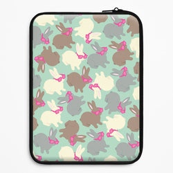 Bunny With Glasses Pattern Universal Laptop Sleeve