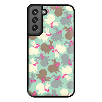 Bunny With Glasses Pattern Phone Case for Galaxy S21FE