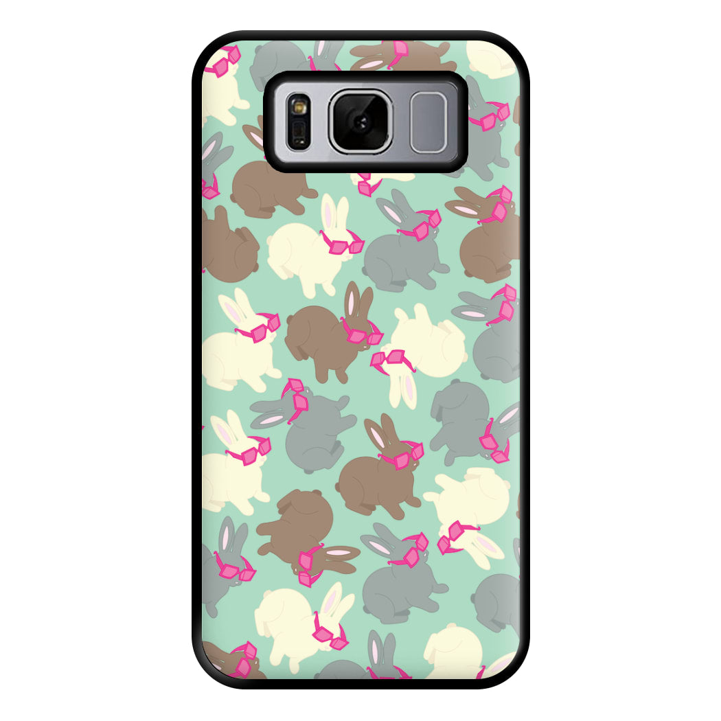 Bunny With Glasses Pattern Phone Case for Galaxy S8 Plus