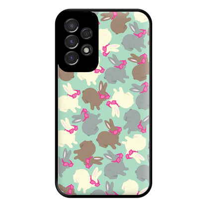Bunny With Glasses Pattern Phone Case for Galaxy A53